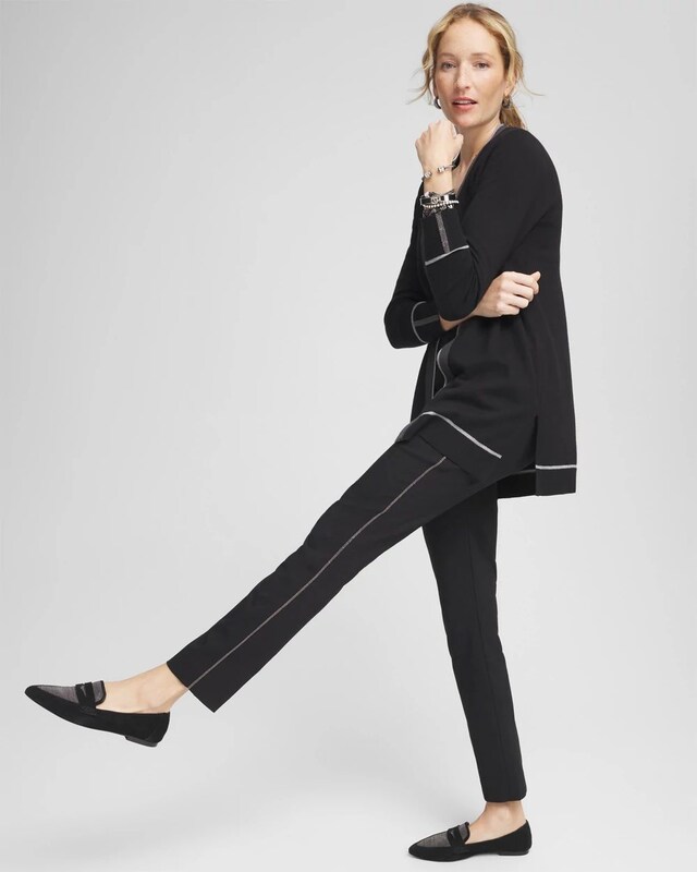Brigitte Beaded Slim Ankle Pants - image 2